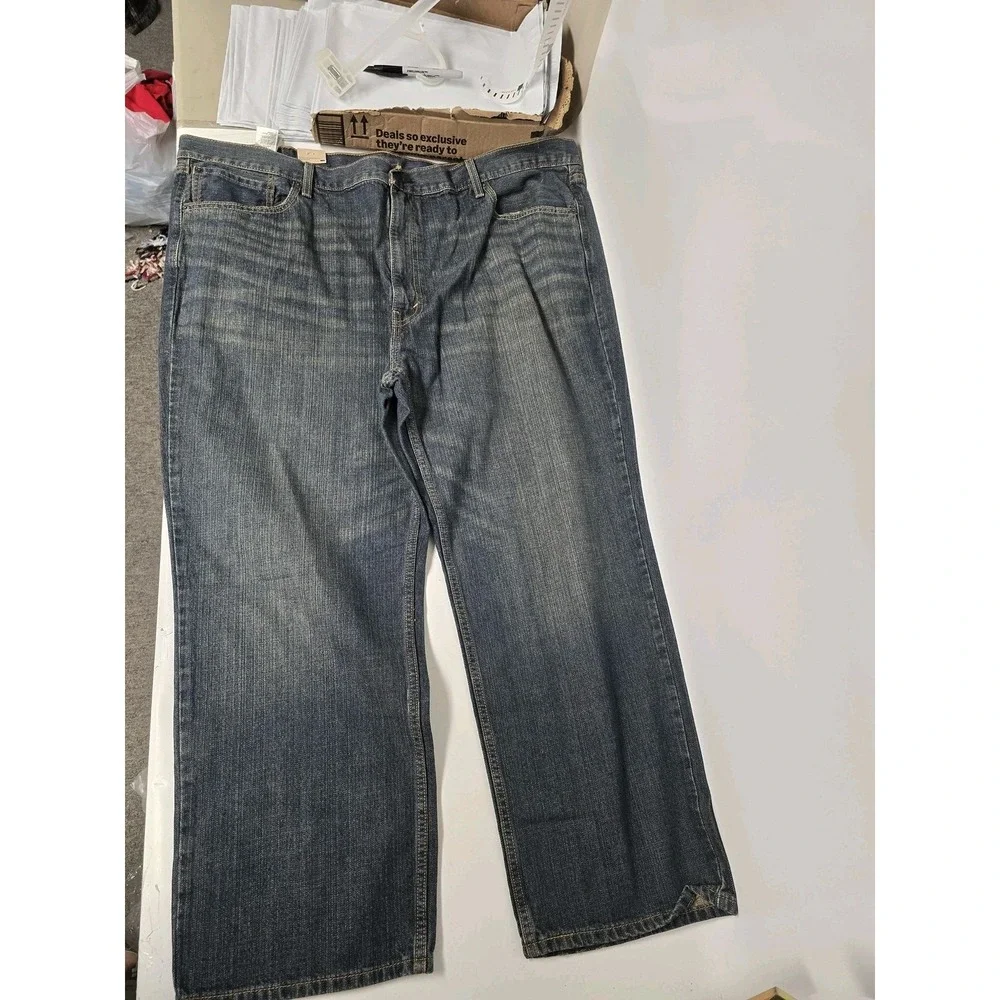 Levis 559 Jeans Mens 42x30 Blue Relaxed Straight Leg Denim Classic Five Pocket